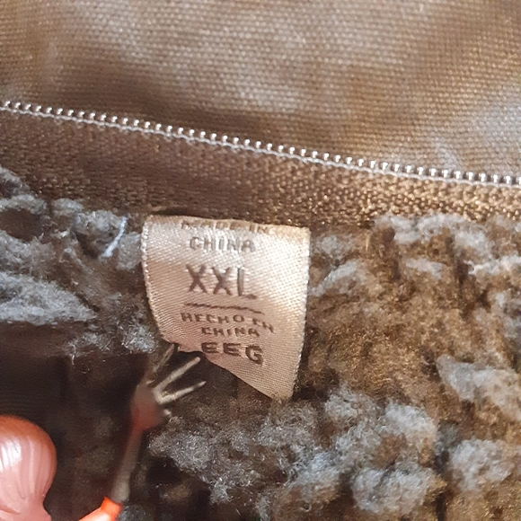 LEVI MILITARY SHERPA LINED TRUCKER ZIP UP BLACK DENIM JACKET MENS SIZE XXL - Picture 11 of 16